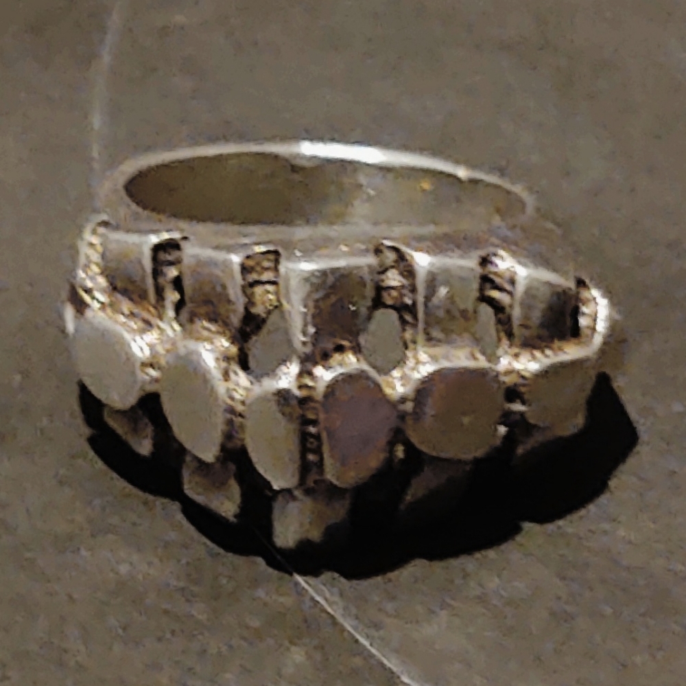Vintage Los Ballestreros Brutalist Abstract Sterling Silver Ring- 7 - Picture 3 of 9